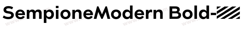 SempioneModern Bold字体转换